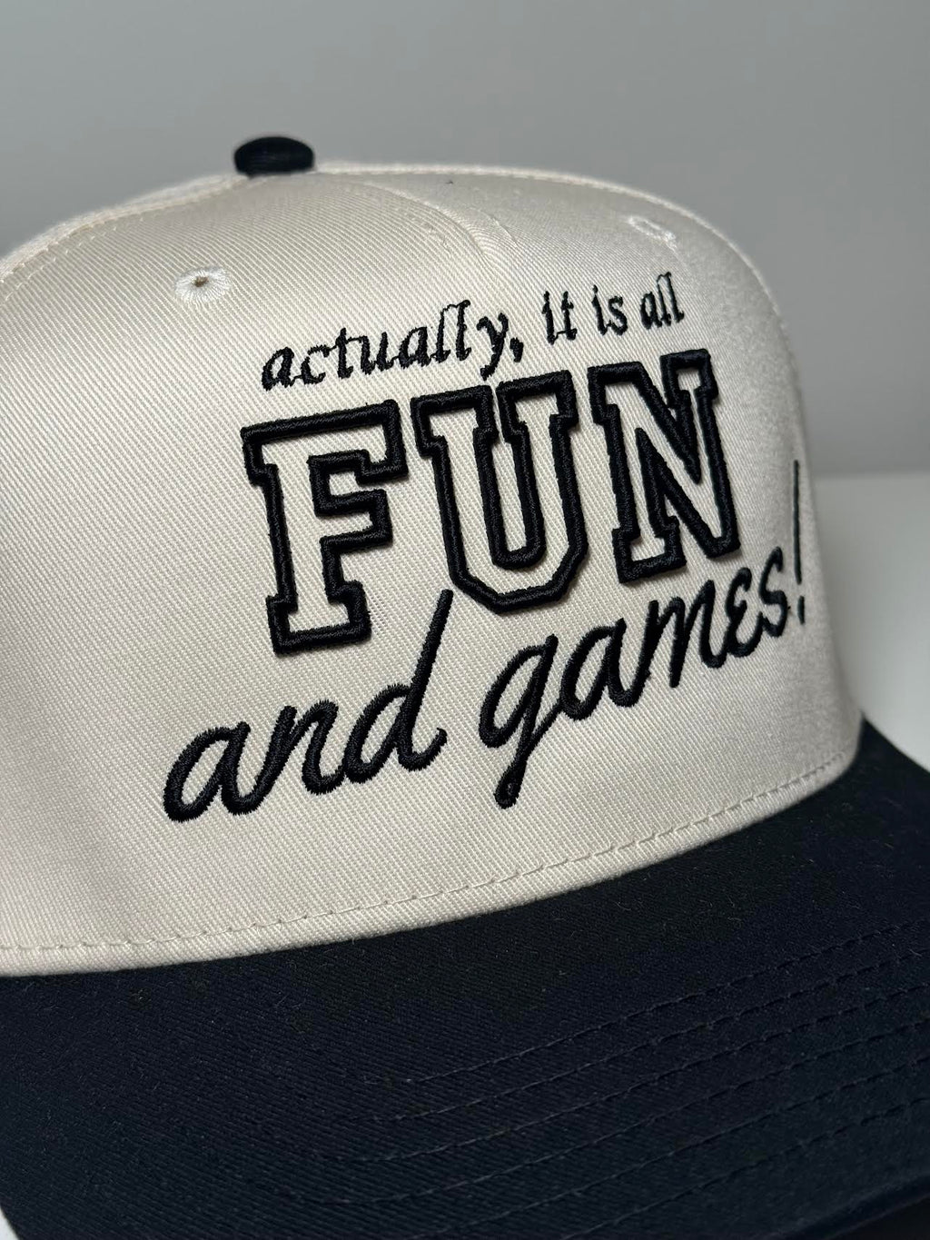 Fun & Games Hat - Black