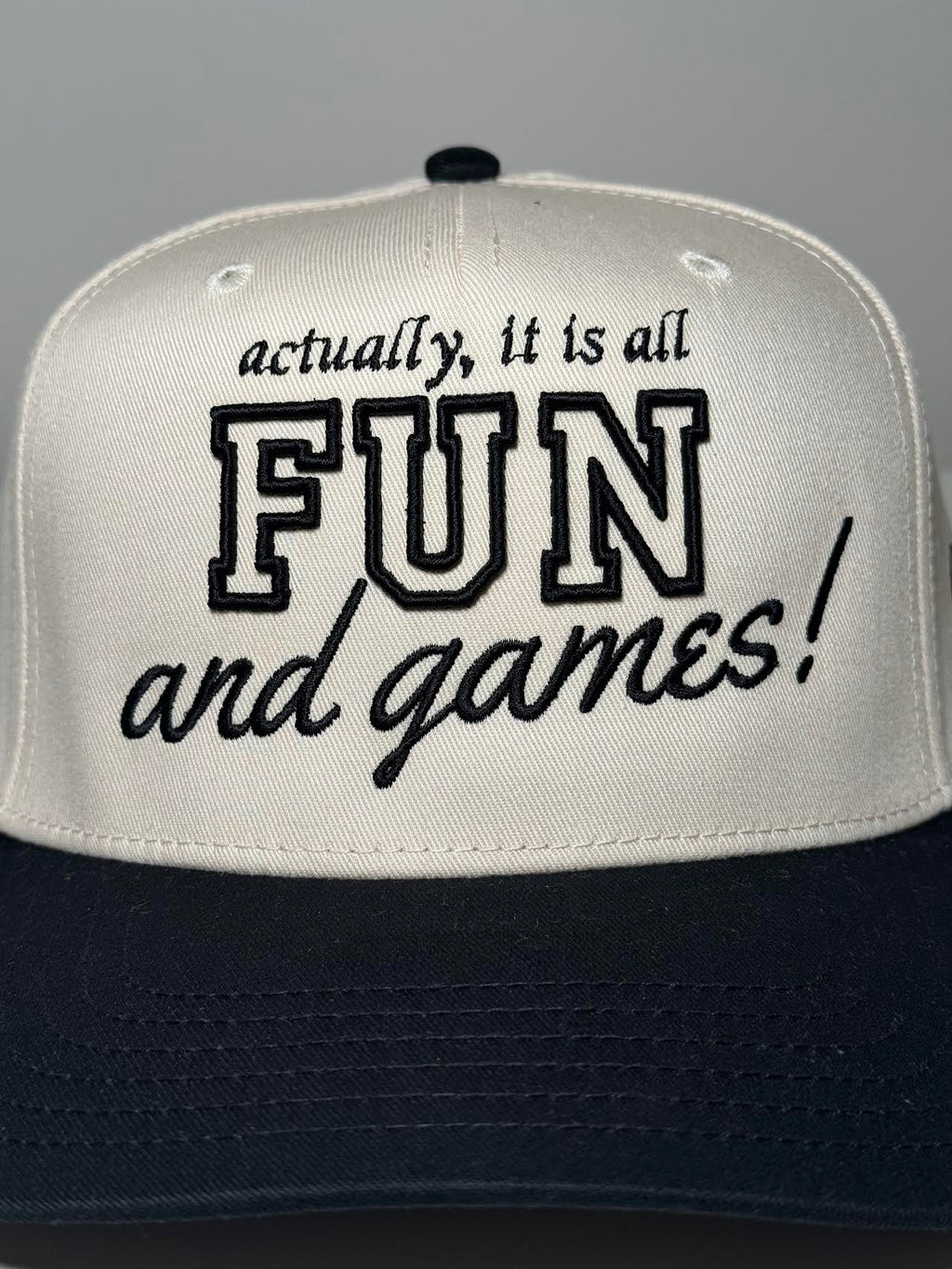 Fun & Games Hat - Black