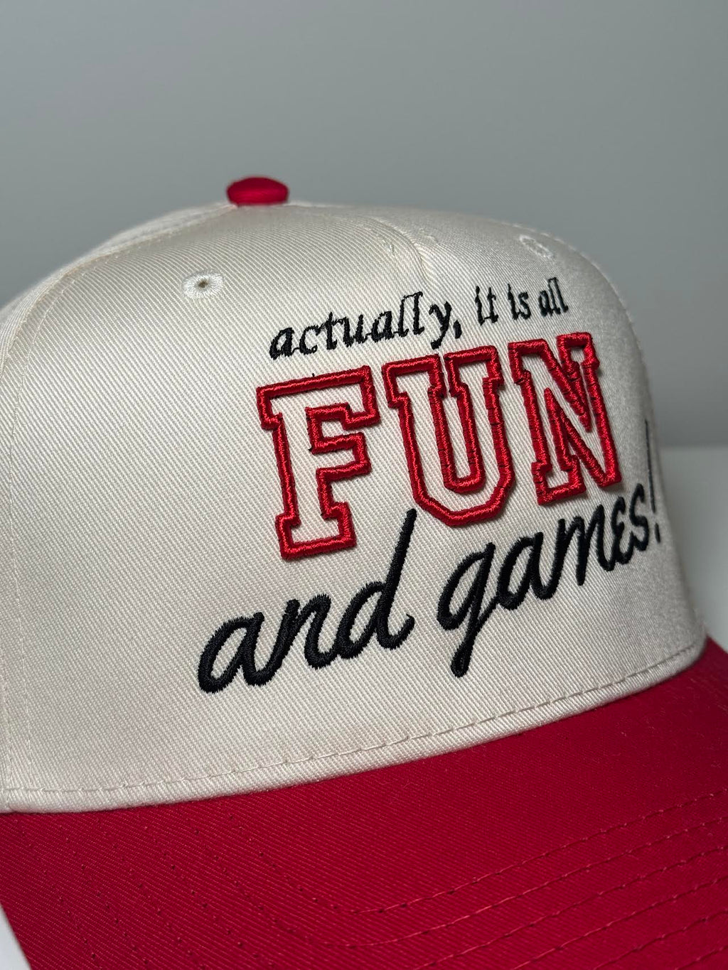 Fun & Games Hat - Red