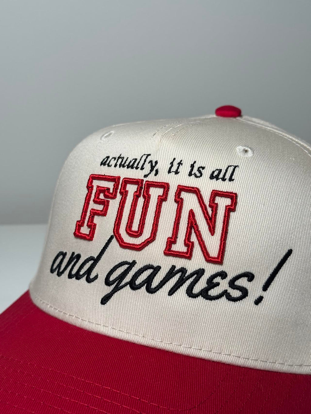 Fun & Games Hat - Red